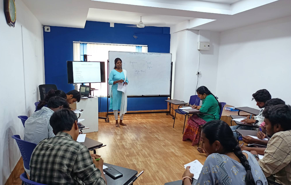 Live AI training class at Cispro, Coimbatore